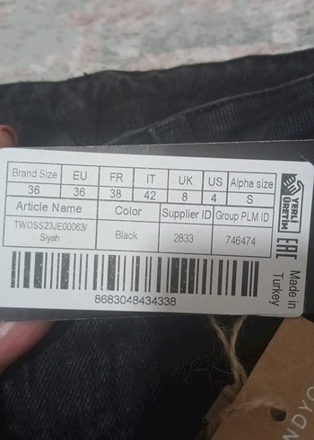 Siyah Regular Fit Midi Denim Kadın Jean - Görsel 3