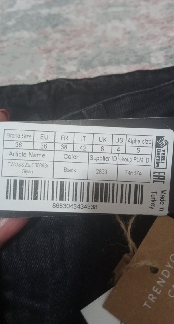 Siyah Regular Fit Midi Denim Kadın Jean - Görsel 3