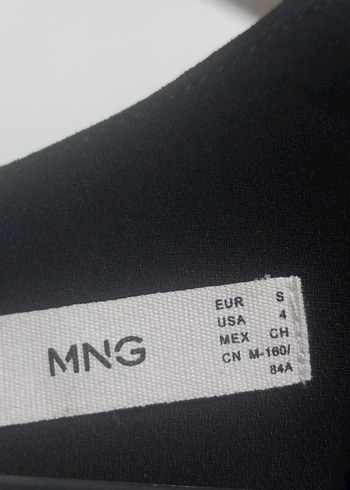 Siyah V Yaka Kemerli Kadın elbise - Görsel 3