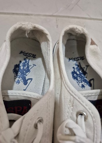 U.S. Polo Assn. Beyaz Kadın Spor Ayakkabı - Görsel 5