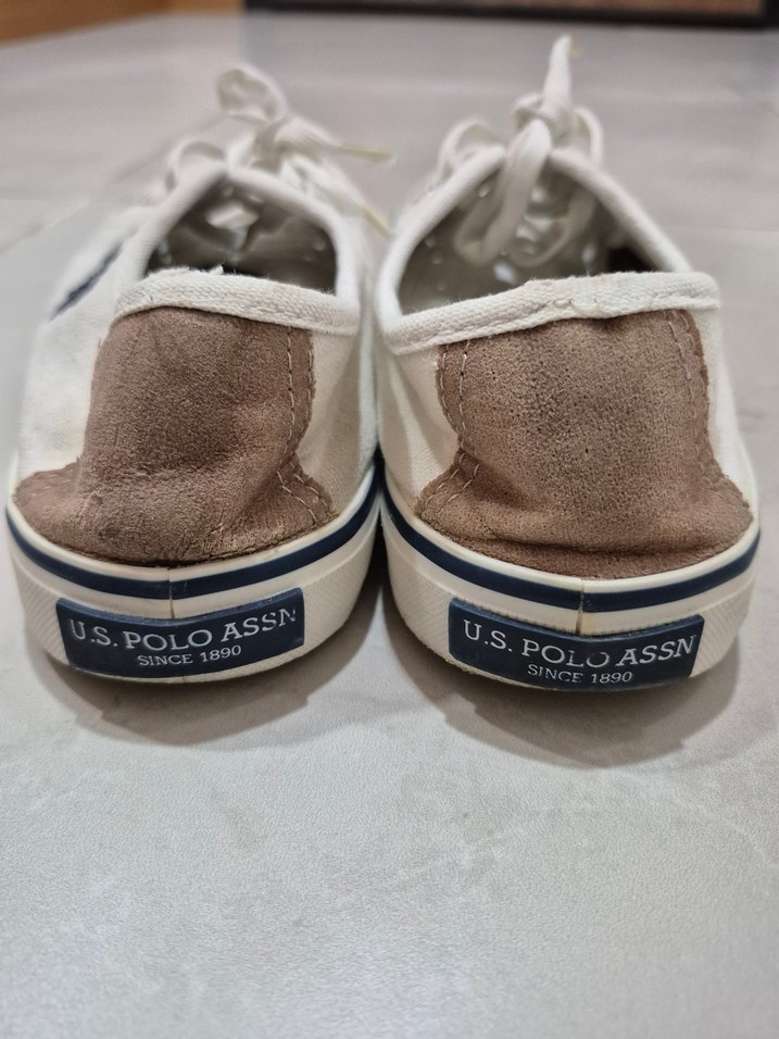 U.S. Polo Assn. Beyaz Kadın Spor Ayakkabı - Görsel 2