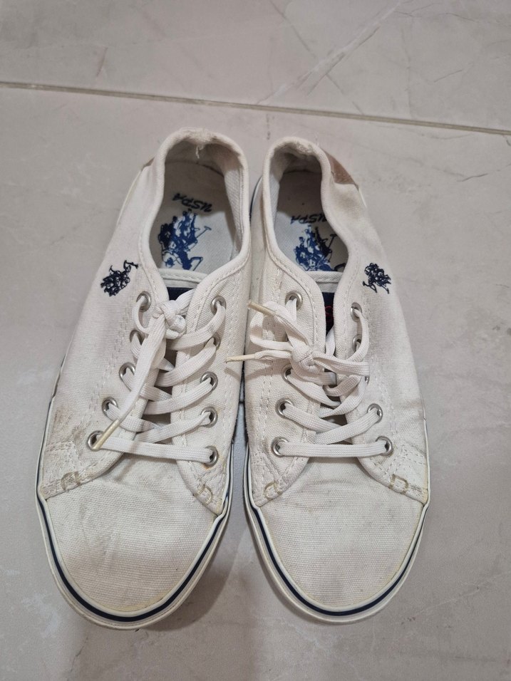 U.S. Polo Assn. Beyaz Kadın Spor Ayakkabı - Görsel 4