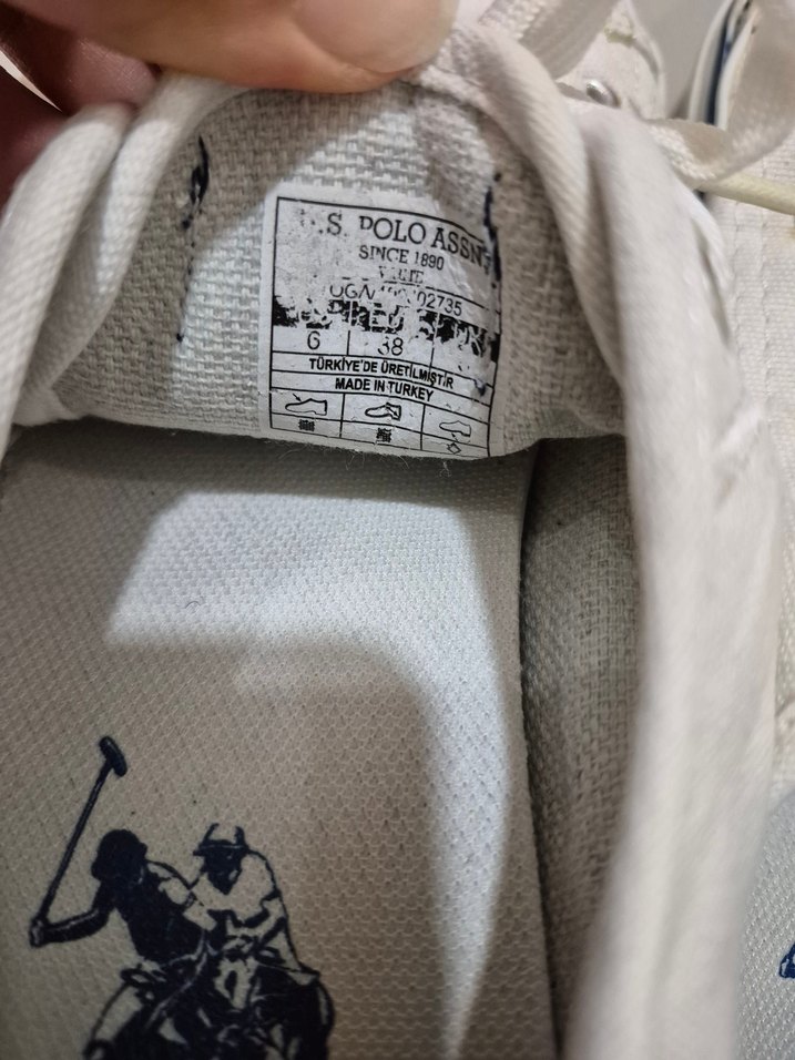 U.S. Polo Assn. Beyaz Kadın Spor Ayakkabı - Görsel 3