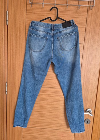 Kadın Mavi Kot Pantolon - Görsel 4