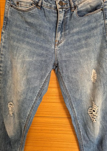 Kadın Mavi Kot Pantolon - Görsel 2