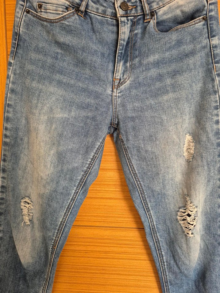 Kadın Mavi Kot Pantolon - Görsel 2