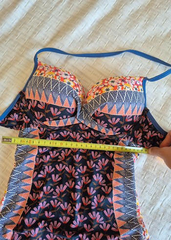 Bohem Tarz Çok Renkli Askılı Mayo - Görsel 7