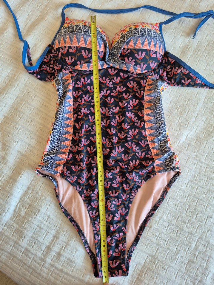 Bohem Tarz Çok Renkli Askılı Mayo - Görsel 5