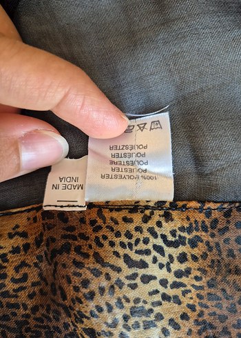 Kahverengi Kenarlı Siyah Bohem pareo - Görsel 2