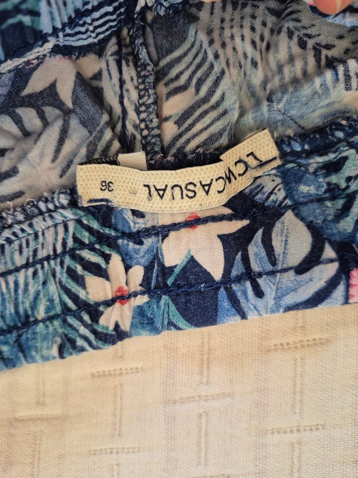 Bohem Tarz Pastel Renkli Midi Kadın günlük Pantolon - Görsel 3