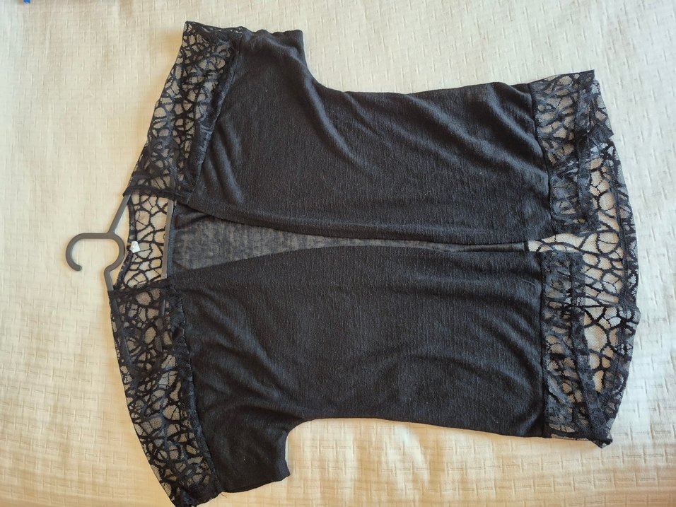 Dantel Detaylı Bohem Siyah Midi Hırka - Görsel 3