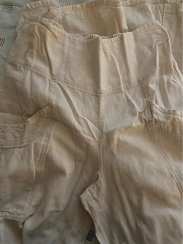 s Beden y2k vintage flare ispanyol paça keten pantolon