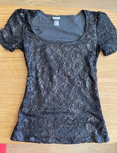 y2k vintage dantelli bluz h&m