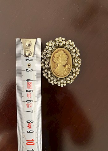 Diğer Cameo Vintage İşlemeli Broş İtalyan