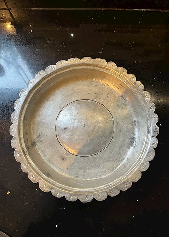 Antika Osmanlı Bakır Sahan - Görsel 3