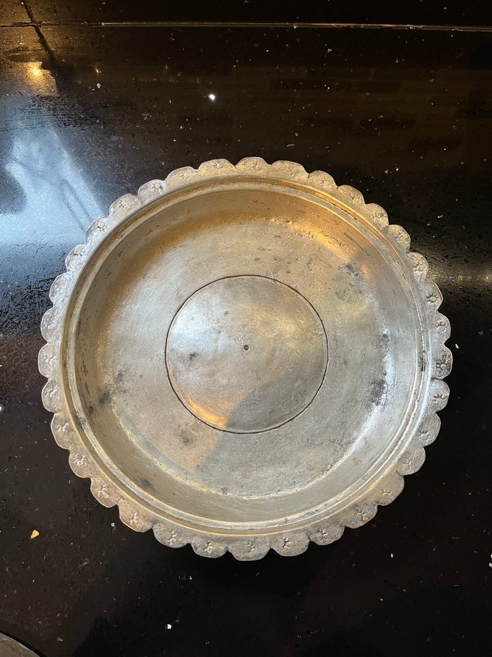 Antika Osmanlı Bakır Sahan - Görsel 3