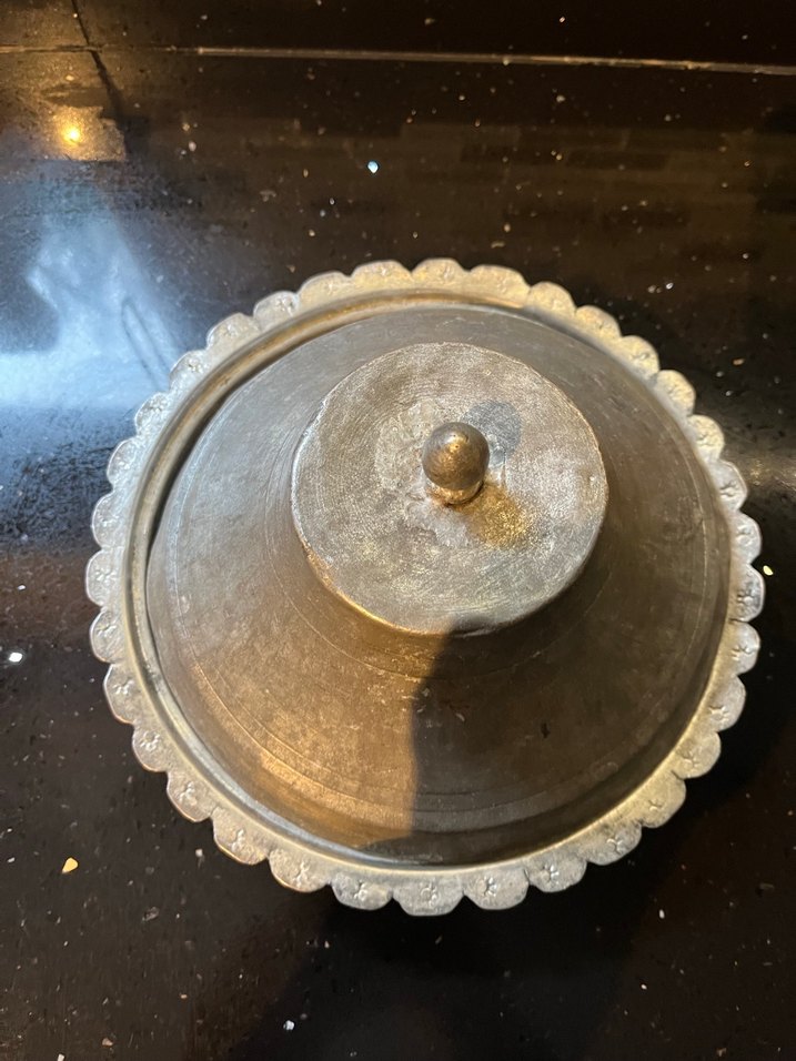 Antika Osmanlı Bakır Sahan - Görsel 2