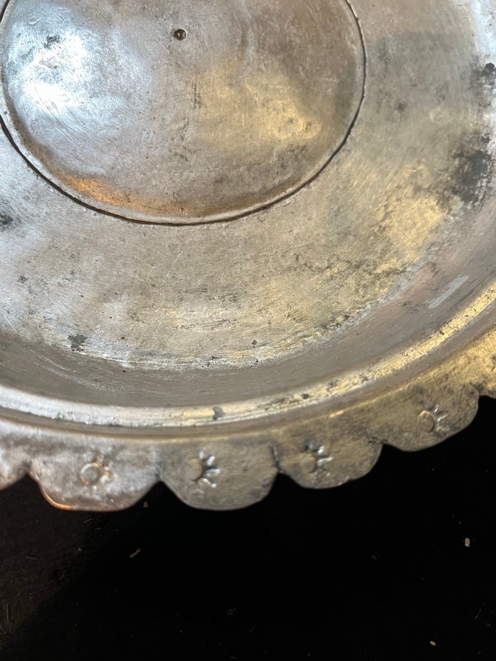 Antika Osmanlı Bakır Sahan - Görsel 4