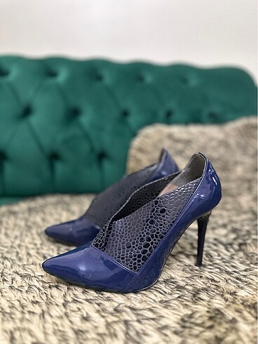Stiletto lacivert - Görsel 5