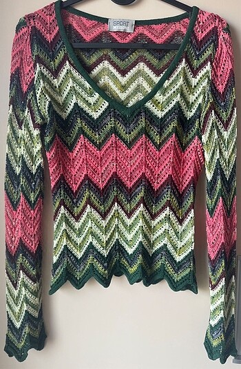 Missoni Orijinal Missoni Zigzag Crochet Bluz(S)