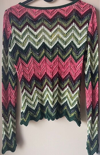 s Beden Orijinal Missoni Zigzag Crochet Bluz(S)