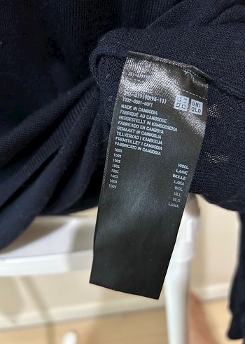 Uniqlo Erkek Lacivert Yün Sweatshirt - Görsel 5