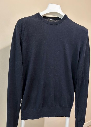 Uniqlo Erkek Lacivert Yün Sweatshirt - Görsel 7