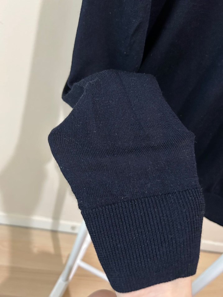 Uniqlo Erkek Lacivert Yün Sweatshirt - Görsel 4