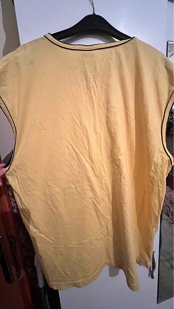 3xl Beden sarı Renk Kolsuz tişört