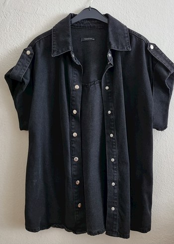 Trendyol & Milla Siyah Kısa Kollu Denim Ceket