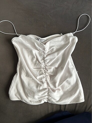 Zara Zara beyaz askılı crop
