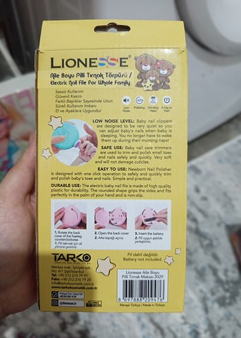 Lionesse Pilli Elektrikli Tırnak Törpüsü - Görsel 2