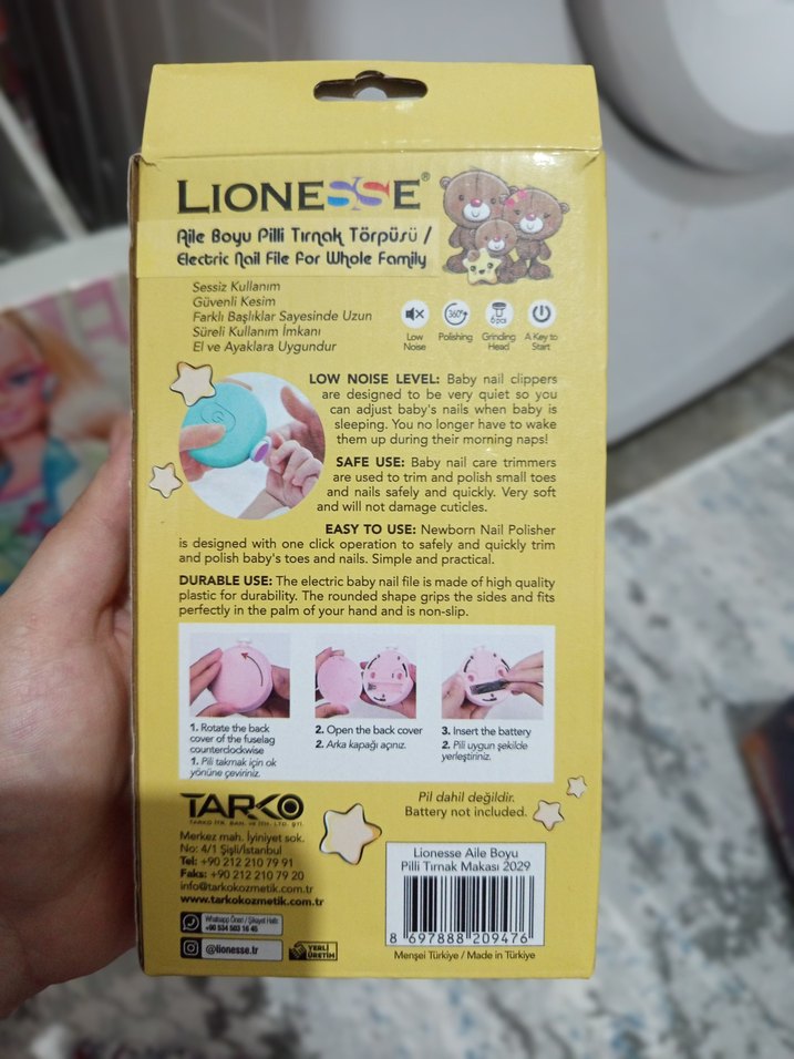 Lionesse Pilli Elektrikli Tırnak Törpüsü - Görsel 2