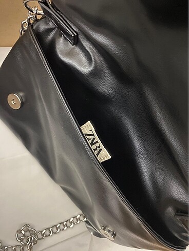 Beden siyah Renk zara zımbalı çanta