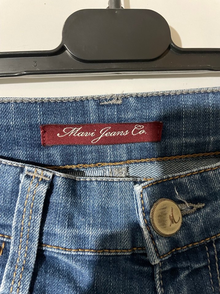 Kadın Mavi  Denim Pantolon - Görsel 2