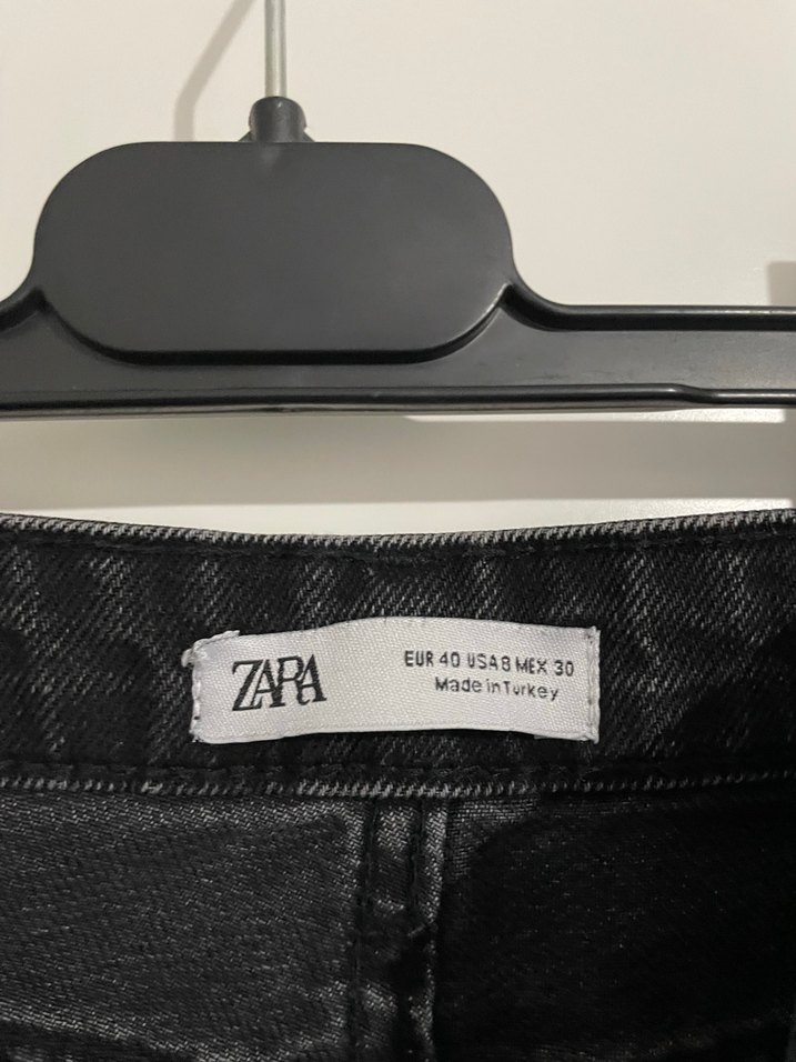 Siyah Midi Boy Regular Fit Kadın Kot Pantolon - Görsel 2