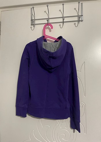 Mor Nike Fermuarlı Kız Çocuk Sweatshirt 10 - 12 yaş - Görsel 2