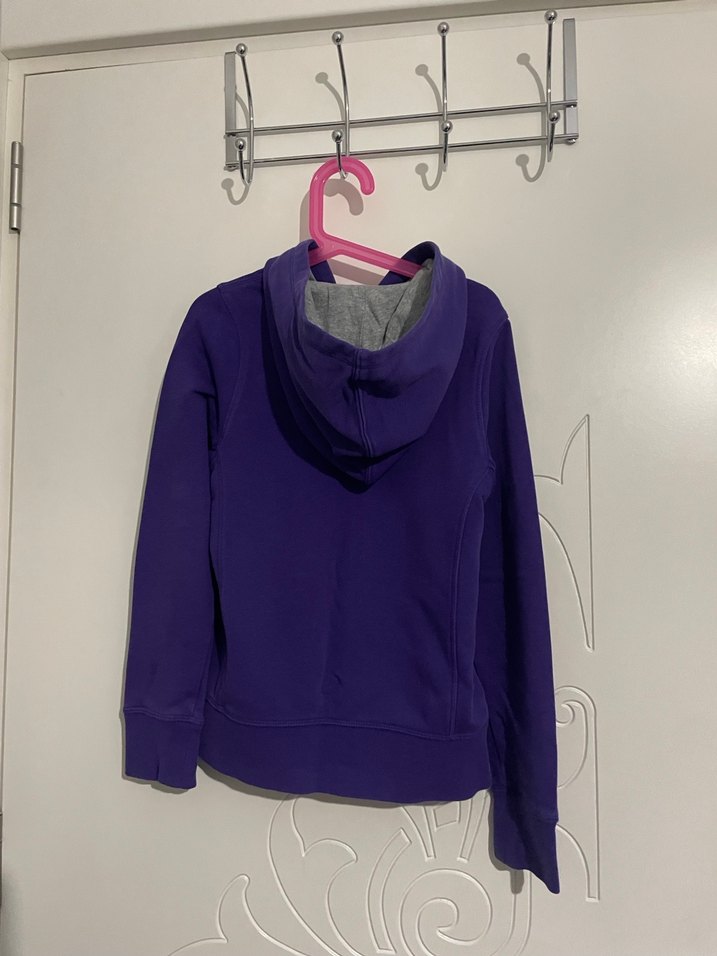 Mor Nike Fermuarlı Kız Çocuk Sweatshirt 10 - 12 yaş - Görsel 2