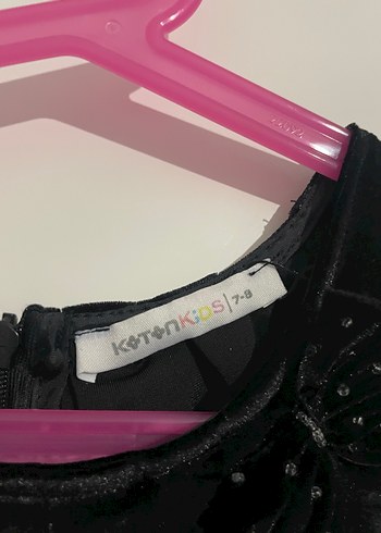 Kız Çocuk Siyah Piliseli Kolsuz Elbise 7-8 yaş - Görsel 4