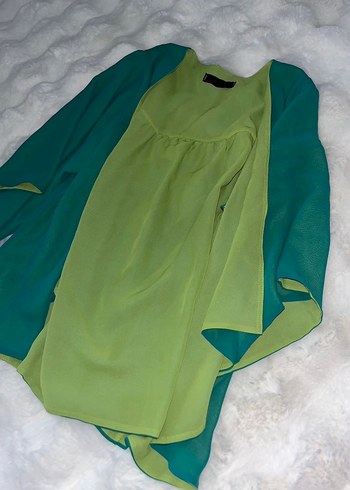 trendyol milla yeşil bluz - Görsel 4