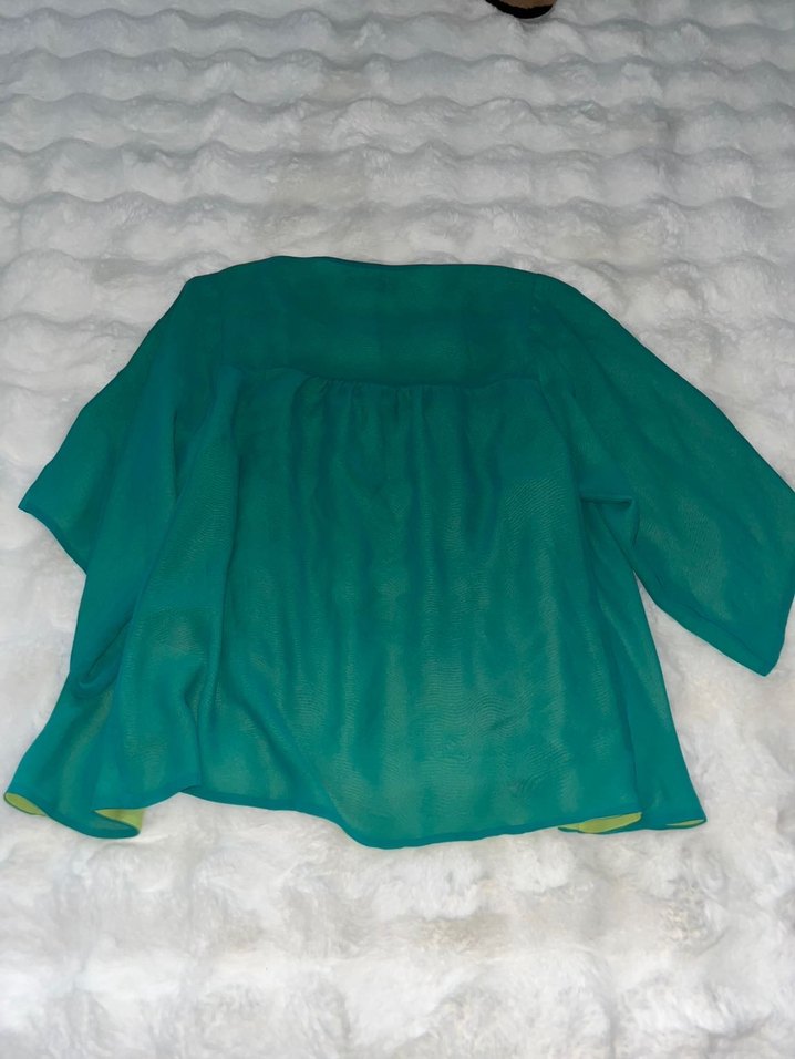 trendyol milla yeşil bluz - Görsel 5