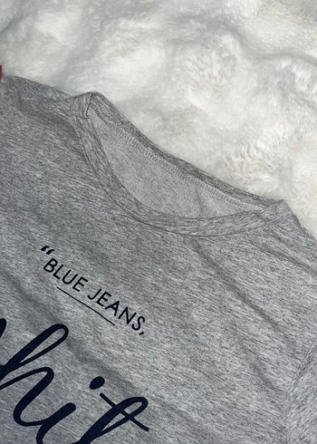 Gri Baskılı Kadın Sweatshirt - Görsel 3