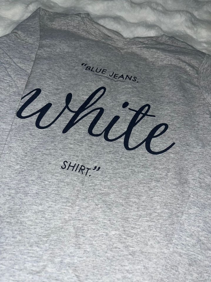 Gri Baskılı Kadın Sweatshirt - Görsel 2