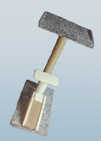 Gri Kedi Tırmalama ve Dinlenme Platformu 60 cm - Görsel 4