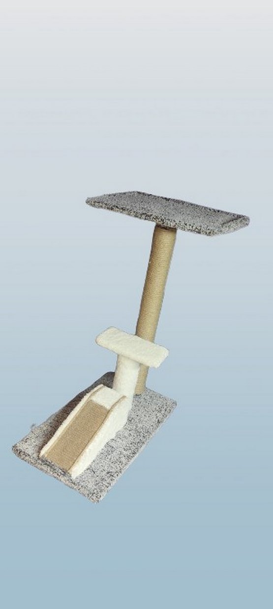 Gri Kedi Tırmalama ve Dinlenme Platformu 60 cm - Görsel 2