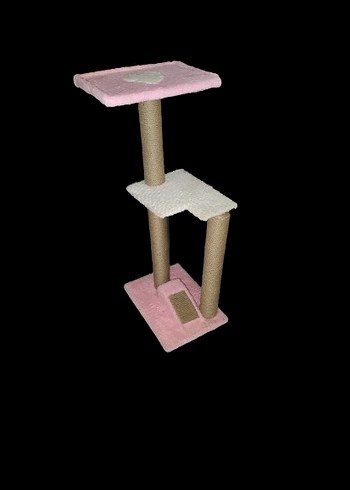 Pembe Kedi Tırmalama ve Oyun alanı 60 cm - Görsel 4