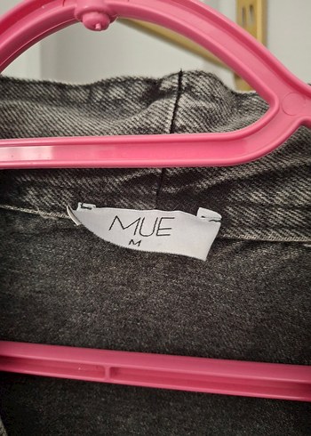 m Beden Nakışlı Gri Kadın Denim Ceket
