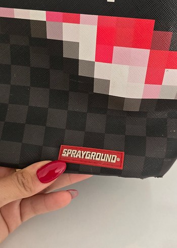  Beden siyah Renk Sprayground Kilitli Kadın Sokak Stili Sırt Çantası