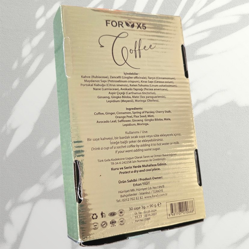 For X5 Premium Zayıflamaya Yardımcı Bitkisel Kahve Tozu Diyeti - Görsel 4