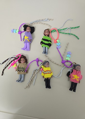 Renkli Kadın Kız Çanta Aksesuarları Charm - Görsel 2